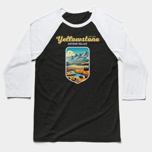 USA - NATIONAL PARK - YELLOWSTONE Hayden Valley - 3 Baseball T-Shirt